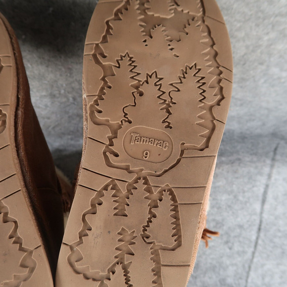 Tamarac Shoes Womens 9 Boot Winter Leather Wool Pull On Comfort Warm Brown Tahoe - Picture 14 of 14